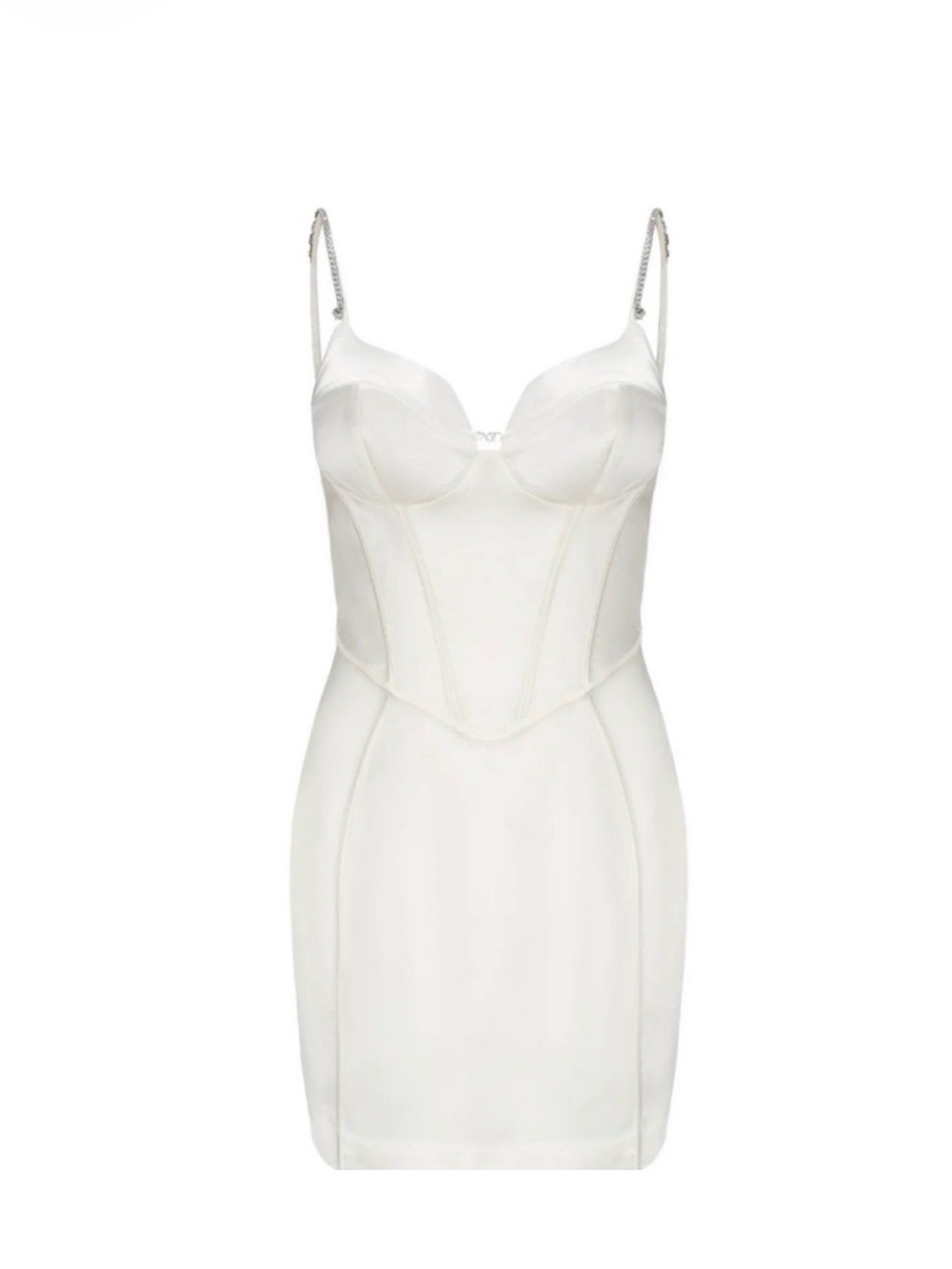 Nana Jacqueline Ivory Bustier Slip Dress with Structured Cups